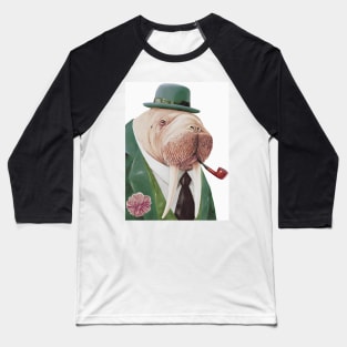 Walrus Green Baseball T-Shirt